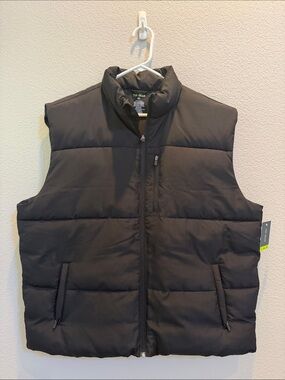tek gear Black Quilted Puffer Vest for Men NWT